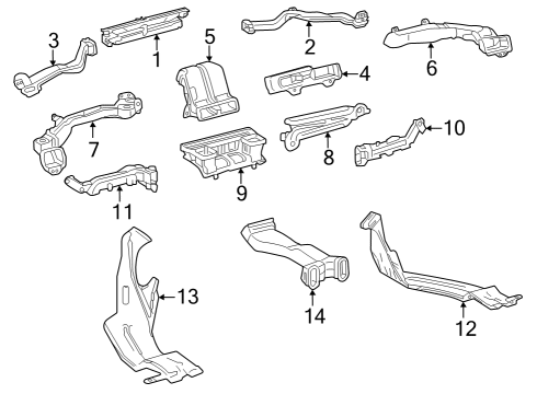 2023 Toyota Crown Ducts Diagram