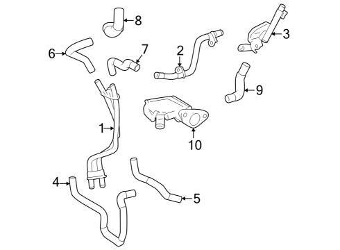 2024 Toyota Tundra Hoses, Lines & Pipes Diagram