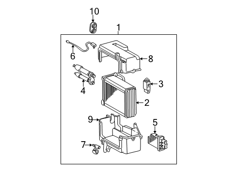 2003 Toyota Sequoia Tube Assembly, AIRCONDITIONER Diagram for 88710-0C040