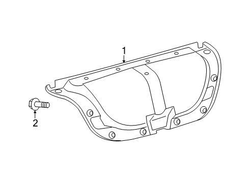 2014 Toyota Camry Interior Trim - Trunk Lid Diagram