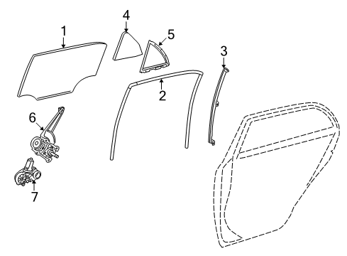 2019 Toyota Corolla Rear Door Diagram 4 - Thumbnail