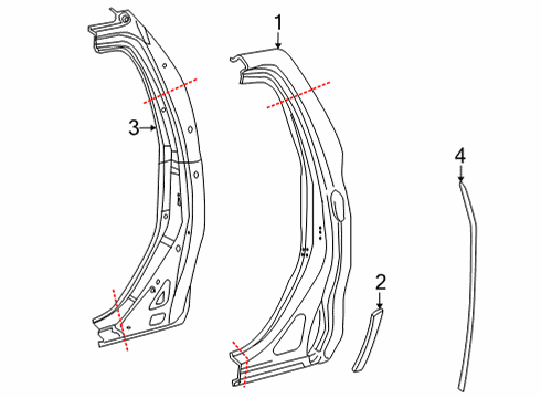 2024 Toyota Tundra Side Panel & Components Diagram