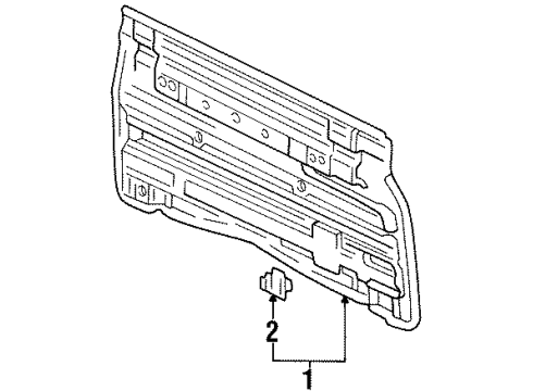 1995 Toyota T100 Back Panel Diagram