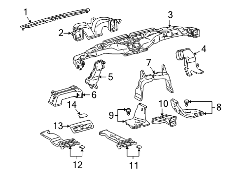 2009 Toyota Land Cruiser Ducts Diagram