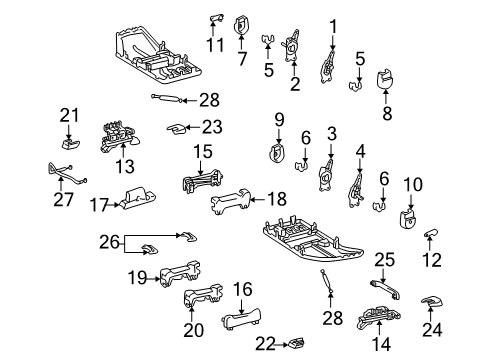 1999 Toyota Land Cruiser Tracks & Components Diagram 2 - Thumbnail