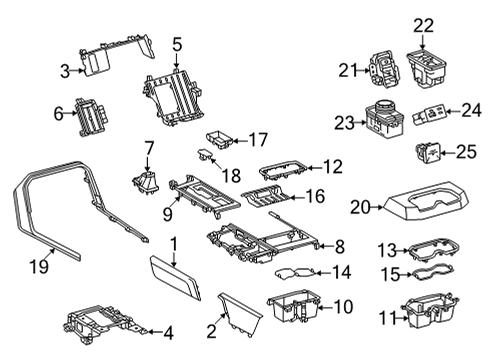 2024 Toyota Tundra Console Diagram 2 - Thumbnail