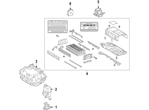 2013 Toyota Prius C Hybrid Components, Battery, Cooling System Diagram