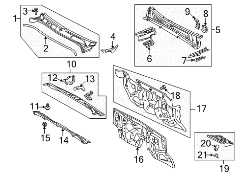 2013 Toyota Sequoia Panel Sub-Assembly, Dash Diagram for 55101-0C100