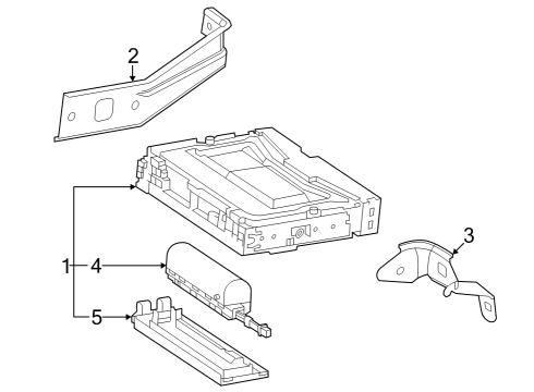 2023 Toyota bZ4X Communication System Components Diagram