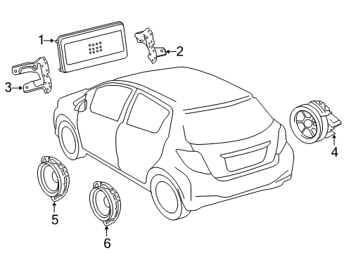 2017 Toyota Yaris Sound System Diagram