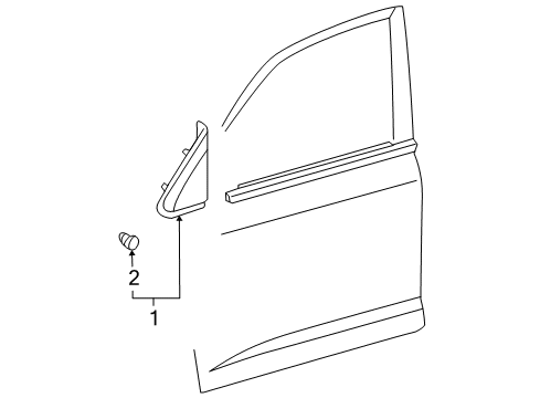 2008 Toyota Land Cruiser Exterior Trim - Pillars, Rocker & Floor Diagram