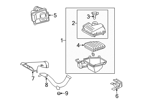 2009 Toyota Venza Air Intake Diagram 2 - Thumbnail