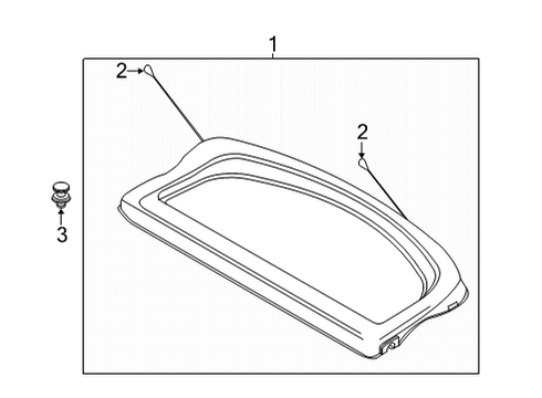 2020 Toyota Yaris Strap Pin Diagram for 64338-WB001