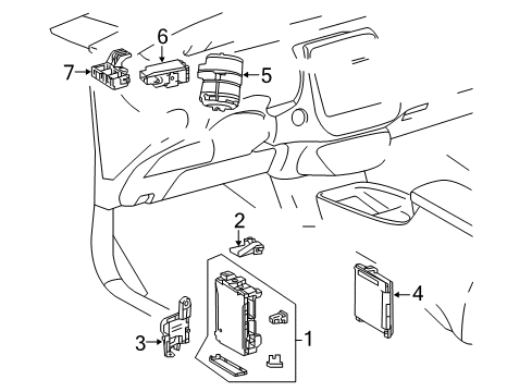 2018 Toyota Prius Fuse & Relay Diagram 1 - Thumbnail