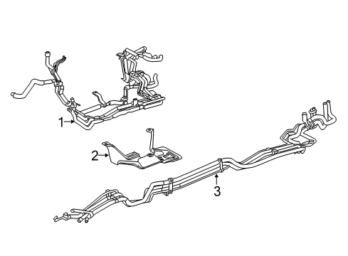 2019 Toyota Highlander Rear A/C Lines Diagram