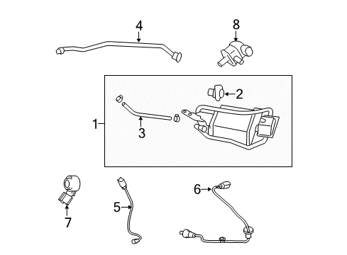 2012 Toyota Corolla Emission Components Diagram