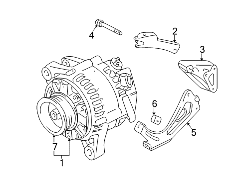 1998 Toyota Camry Alternator Diagram 3 - Thumbnail