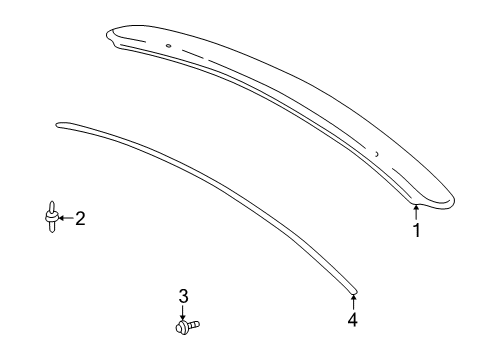 2000 Toyota Solara Rear Spoiler Diagram