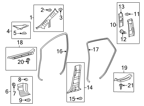 2009 Toyota Venza Plate, Rear Door SCUFF Diagram for 67917-0T022-B0