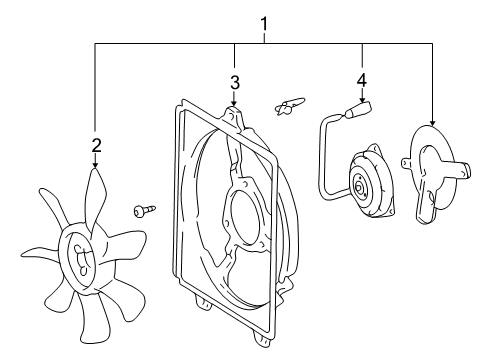 1997 Toyota RAV4 A/C Condenser Fan Diagram