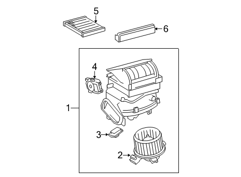 2012 Toyota Corolla Blower Motor & Fan, Air Condition Diagram 2 - Thumbnail