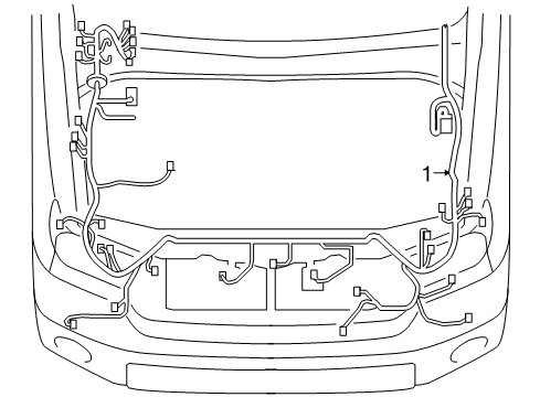 2010 Toyota Sequoia Wire, Engine Room Main Diagram for 82111-0C400