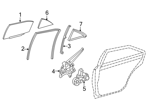 2016 Toyota Camry Frame, Rear Lower Passenger Side Diagram for 67407-06110