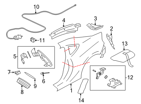 2014 Scion FR-S Fuel Door Diagram