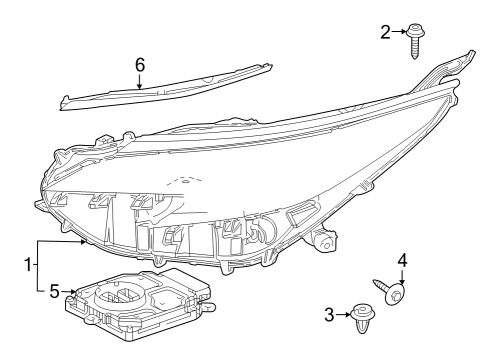 2021 Toyota Sienna Headlamps Diagram 2 - Thumbnail