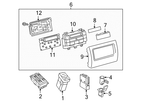 Cover, Power Outlet Socket, Center Diagram for 85535-50020