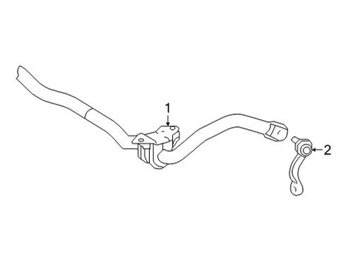 2021 Toyota Mirai Bar Sub-Assembly, Fr Sta Diagram for 48804-62010