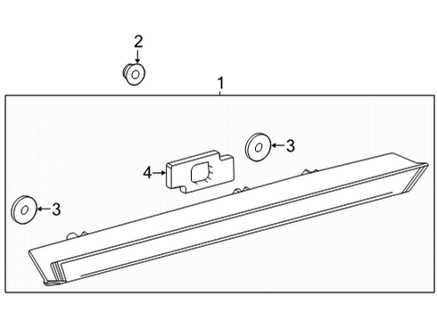 2020 Toyota Highlander High Mount Lamps Diagram