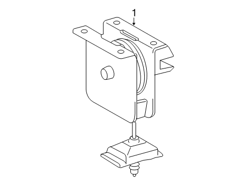 2007 Toyota Tacoma Spare Tire Carrier Diagram 1 - Thumbnail