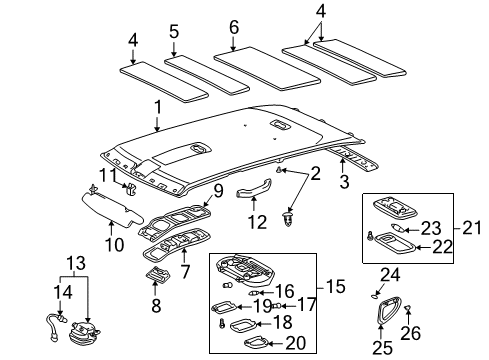 2000 Toyota Land Cruiser Bulbs Diagram 8 - Thumbnail