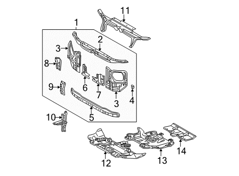 2004 Toyota 4Runner Side Panel, Passenger Side Diagram for 53211-35161