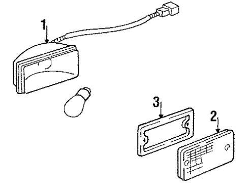 1988 Toyota Van Backup Lamps Diagram