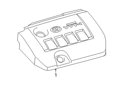 2014 Scion xD Engine Appearance Cover Diagram