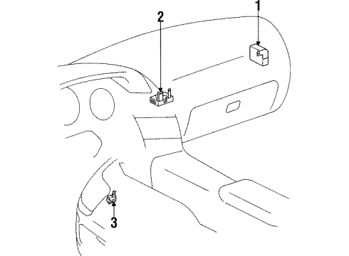 1998 Toyota Supra Anti-Theft Components Diagram