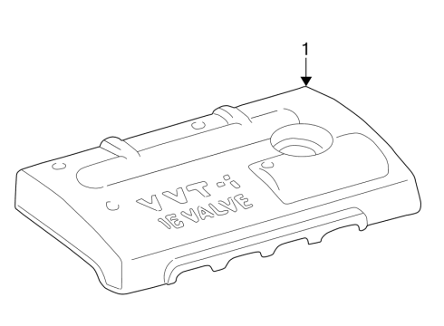 2005 Toyota Corolla Engine Appearance Cover Diagram 2 - Thumbnail