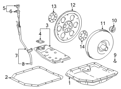 2001 Toyota Camry Label, Automatic Transmission Information Diagram for 35519-32040