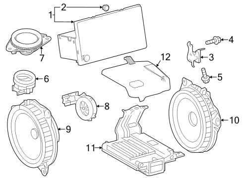 2023 Toyota GR Corolla Sound System Diagram