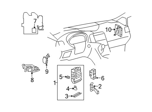 2011 Toyota Venza Electrical Components Diagram 2 - Thumbnail