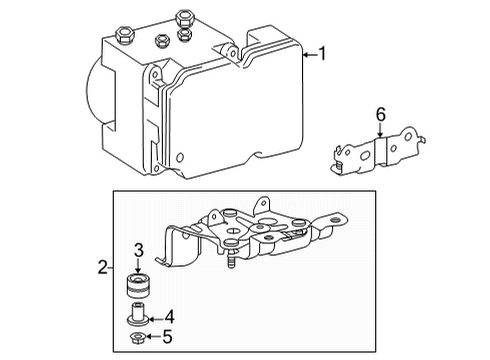 2024 Toyota Tundra ACTUATOR ASSY, BRAKE Diagram for 44050-AN031