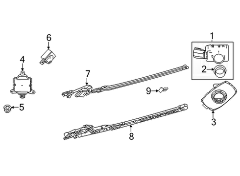 2020 Toyota Highlander Parking Aid Diagram 5 - Thumbnail