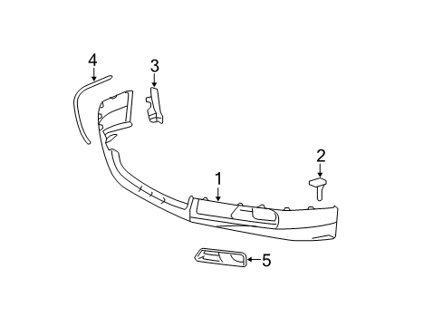 2009 Toyota Camry Cover, Front Spoiler, LH Diagram for 52128-06130