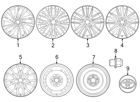 2023 Toyota Camry Wheel, Disc Diagram for 42611-06J60