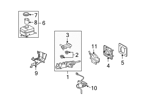 2011 Toyota Highlander Dash Panel Components Diagram 1 - Thumbnail