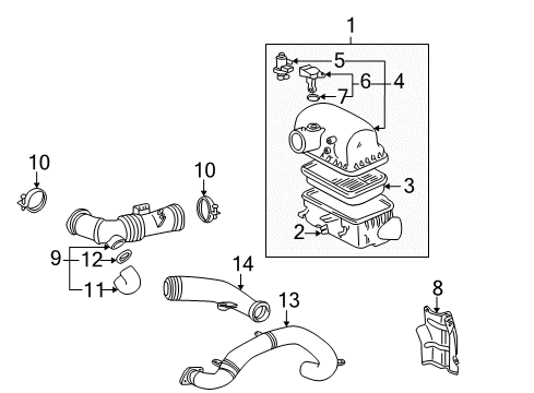 2000 Toyota MR2 Spyder Filters Diagram 1 - Thumbnail