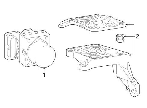 2023 Toyota bZ4X Anti-Lock Brakes Diagram