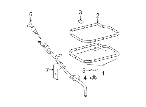 2007 Toyota Avalon Gage Sub-Assy, Transmission Oil Level Diagram for 35103-07030